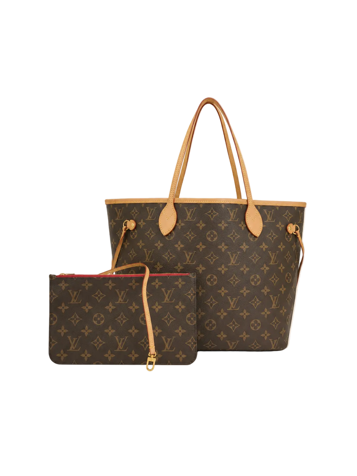 Louis Vuitton Neverfull MM Tote — Monogram Canvas / Cherry Interior