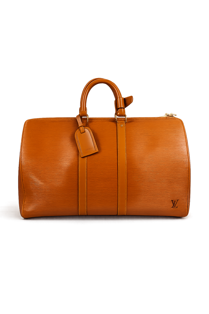 Louis Vuitton Keepall 45 — Epi Fauve (Vintage · Restored)